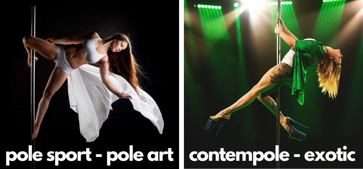 Pole Dance - styly & kategorie